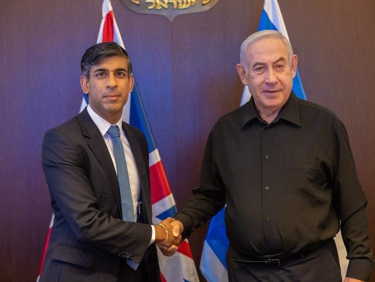 Rishi Sunak and Benjamin Netanyahu Israel