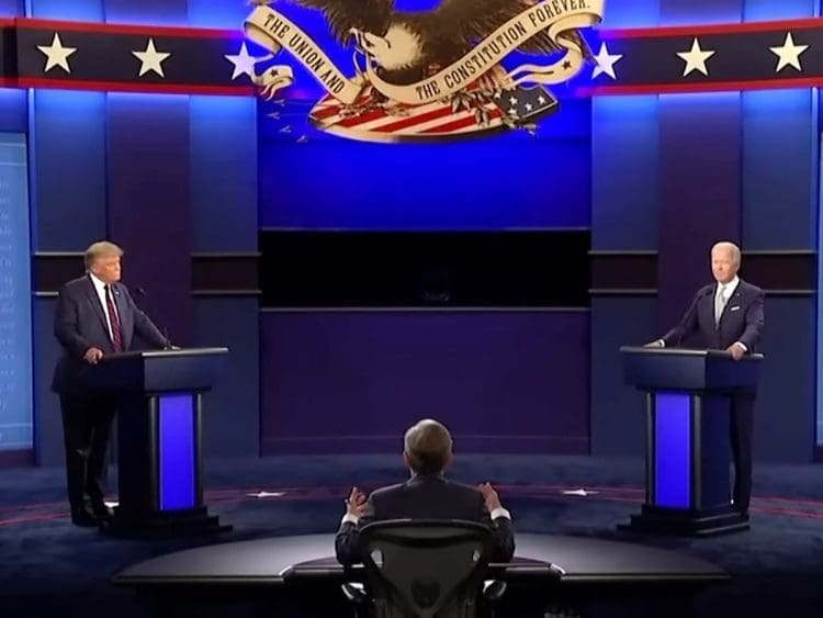 Trump Biden debates from previous election